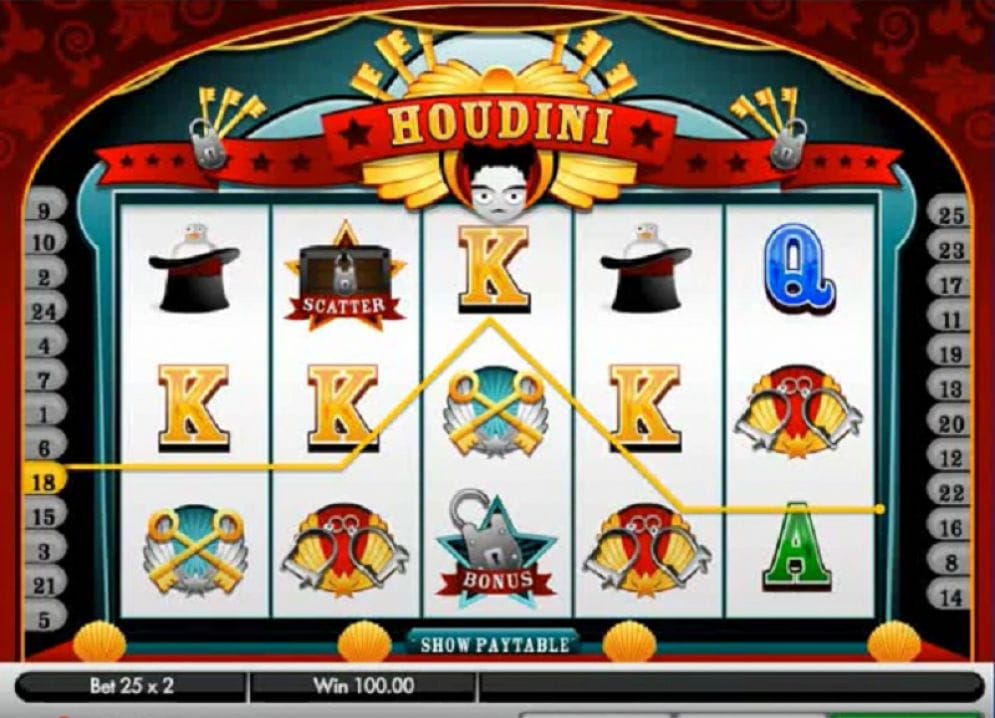Houdini Spielautomat