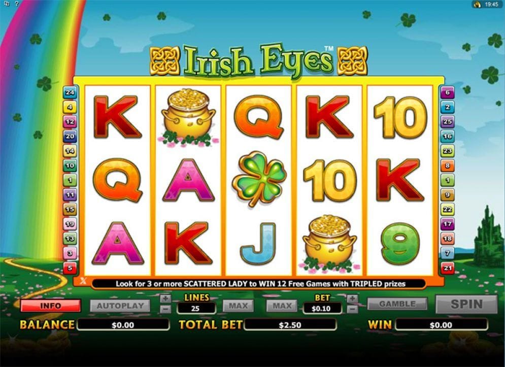 Irish Eyes online Geldspielautomat