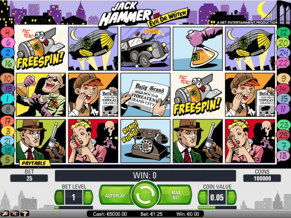 Jack Hammer online Casino Spiel