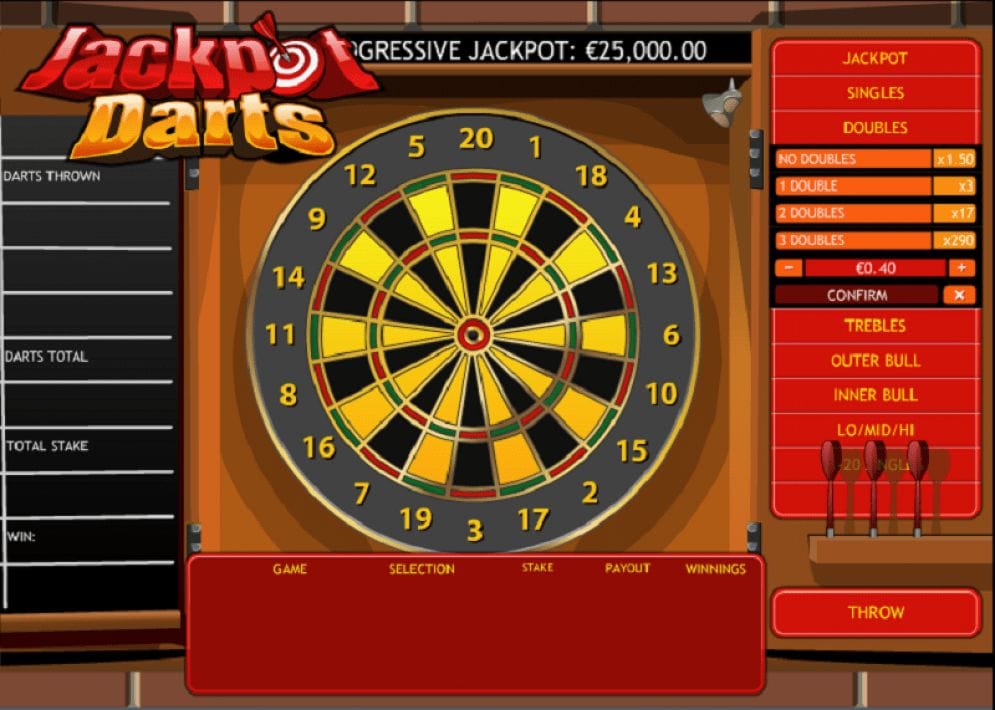 Jackpot Darts online Videoslot
