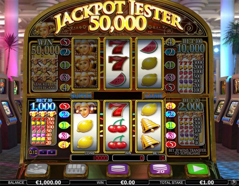 Jackpot Jester 50000 Slotmaschine