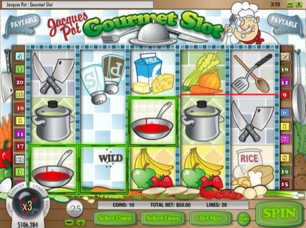 Jacques Pot Gourmet online Casino Spiel
