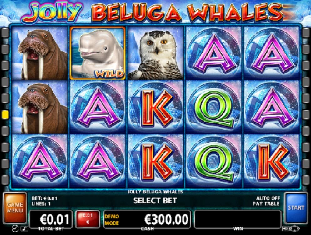 Jolly Beluga Whales online Casinospiel