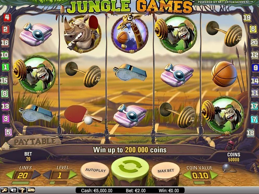 Jungle Games online Geldspielautomat