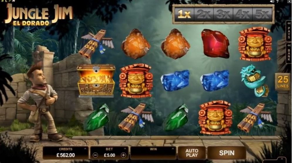 Jungle Jim El Dorado online Casinospiel