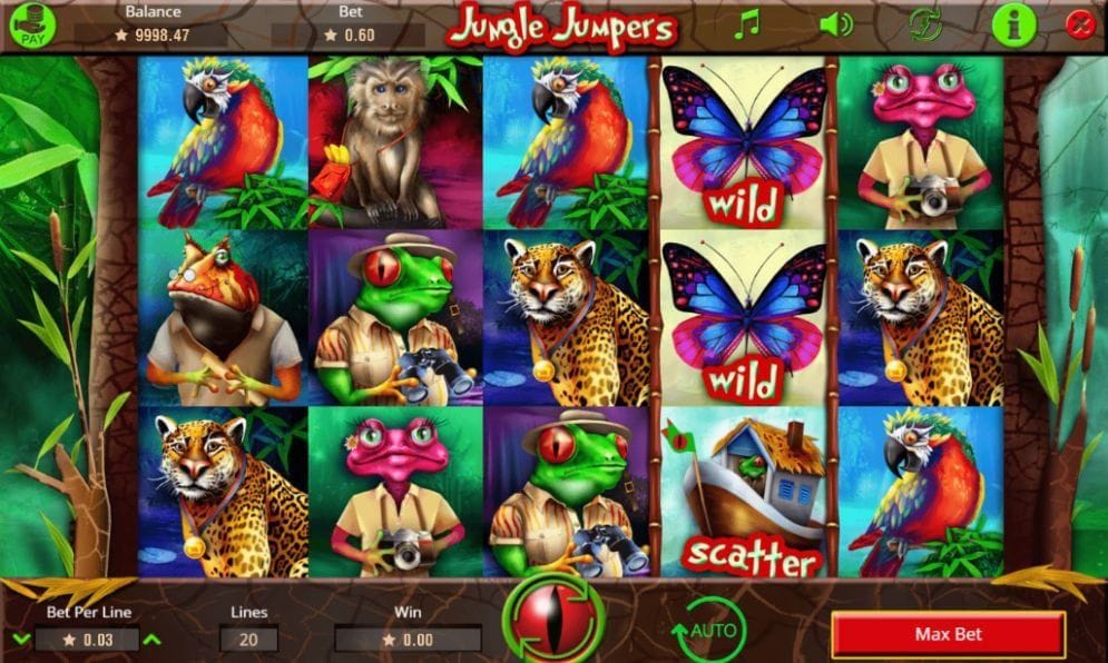 Jungle Jumpers online Slotmaschine