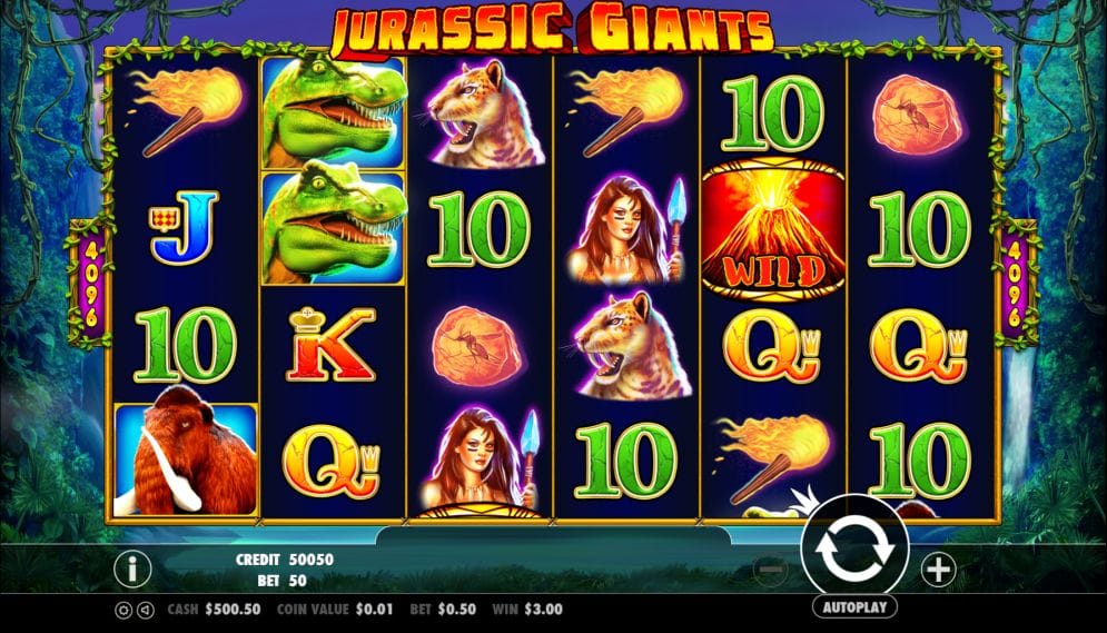 Jurassic Giants online Geldspielautomat