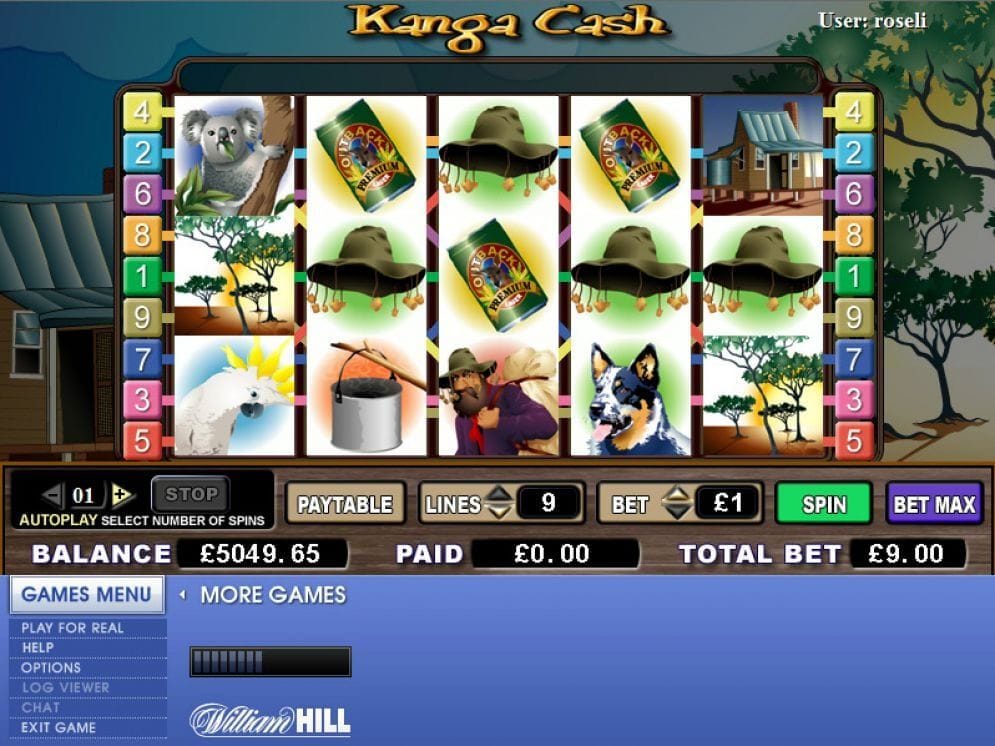 Kanga Cash online Slotmaschine