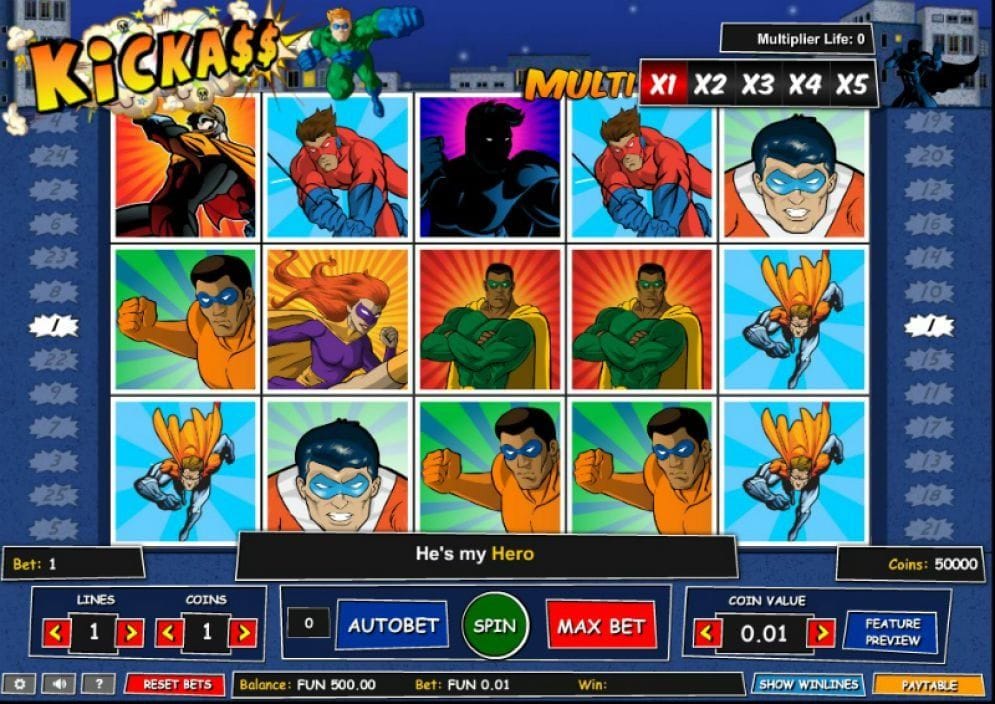Kick Ass online Spielautomat