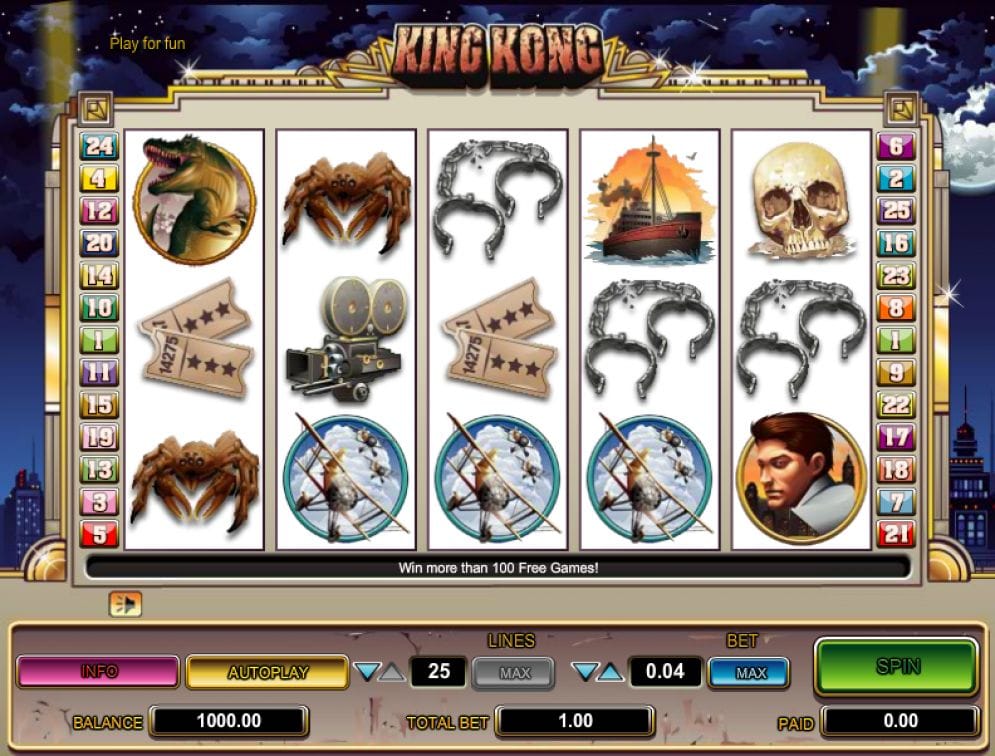 King Kong online Automatenspiel