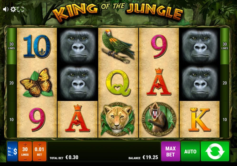 King of the Jungle Video Slot