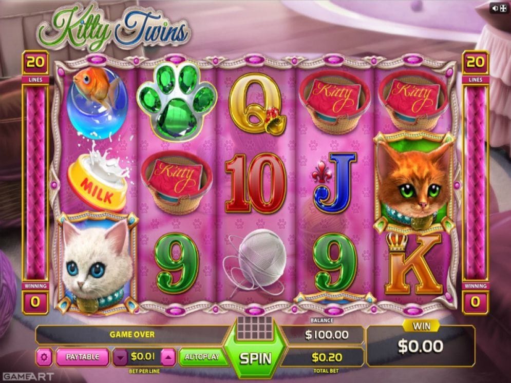 Kitty Twins online Spielautomat
