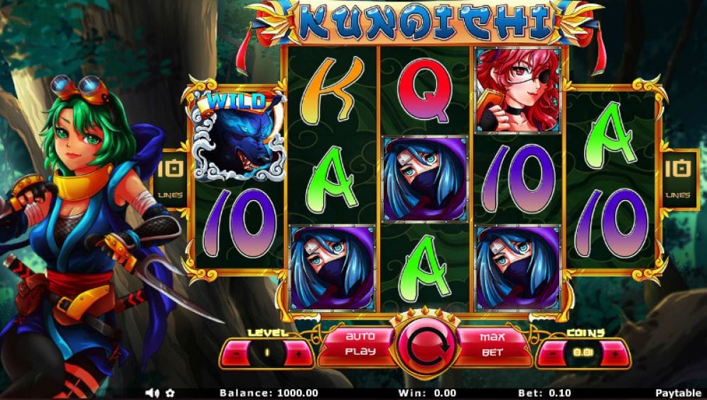 Kunoichi online Slotmaschine