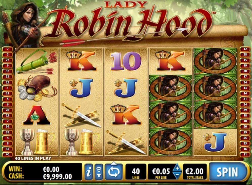 Lady Robin Hood Slotmaschine