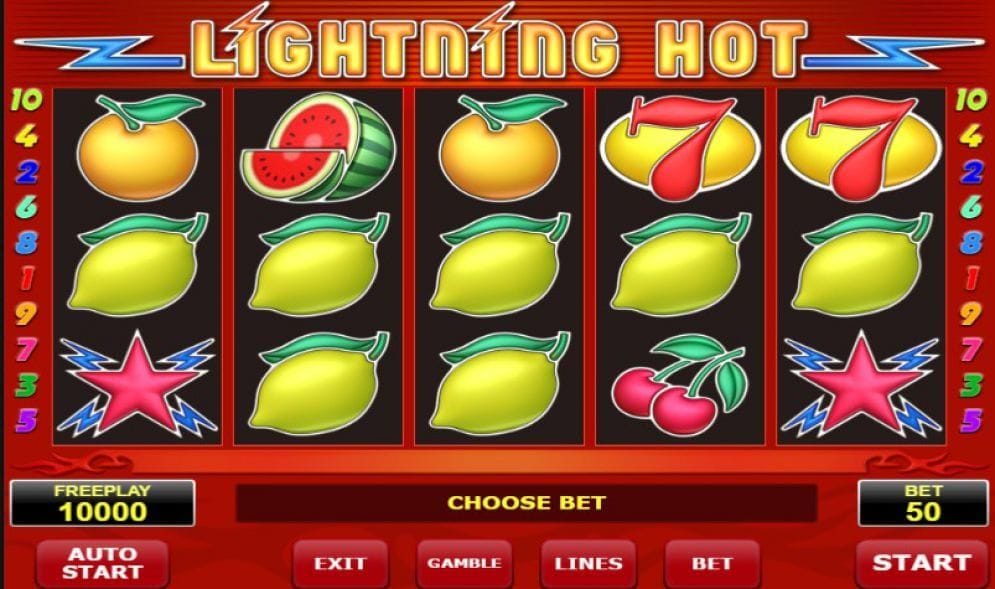 Lightning Hot online Casino Spiel