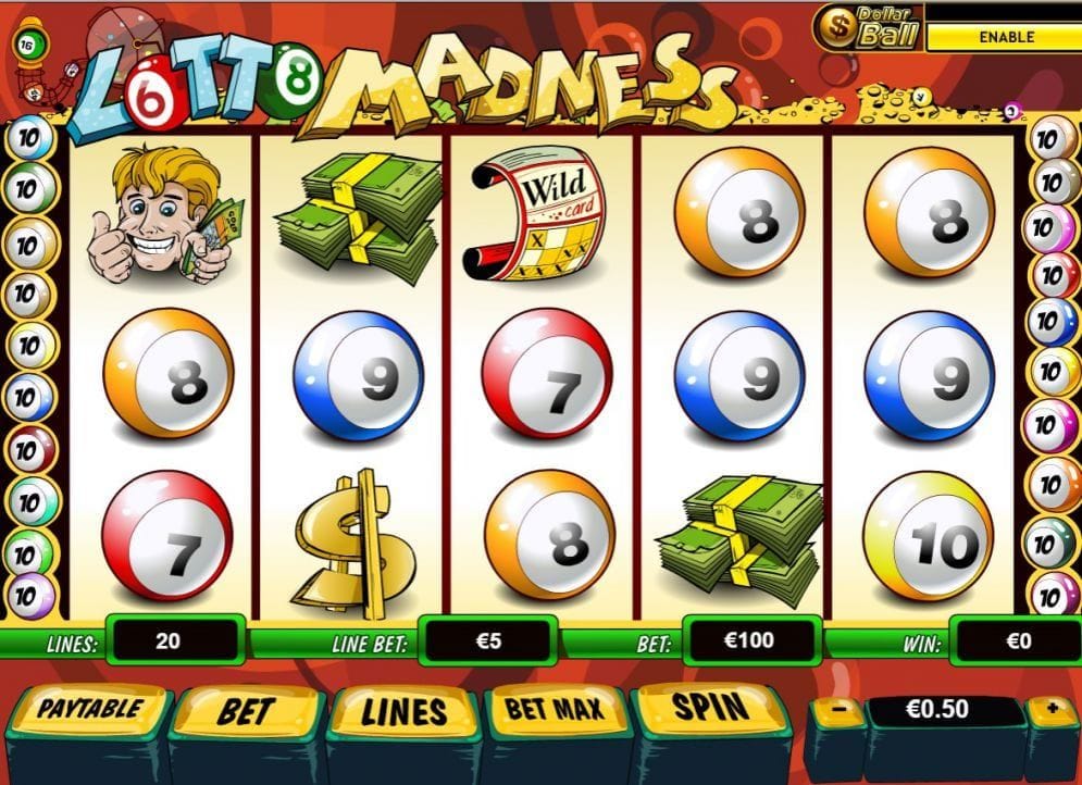 Lotto Madness online Geldspielautomat
