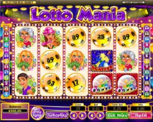 Lotto Mania Geldspielautomat ohne Anmeldung