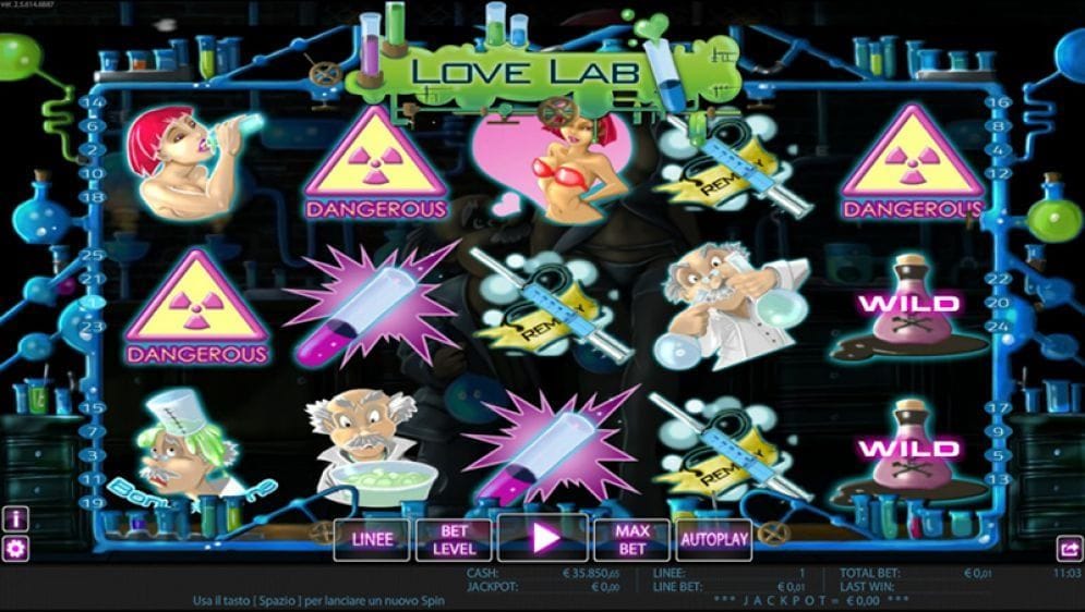Love Lab online Casinospiel