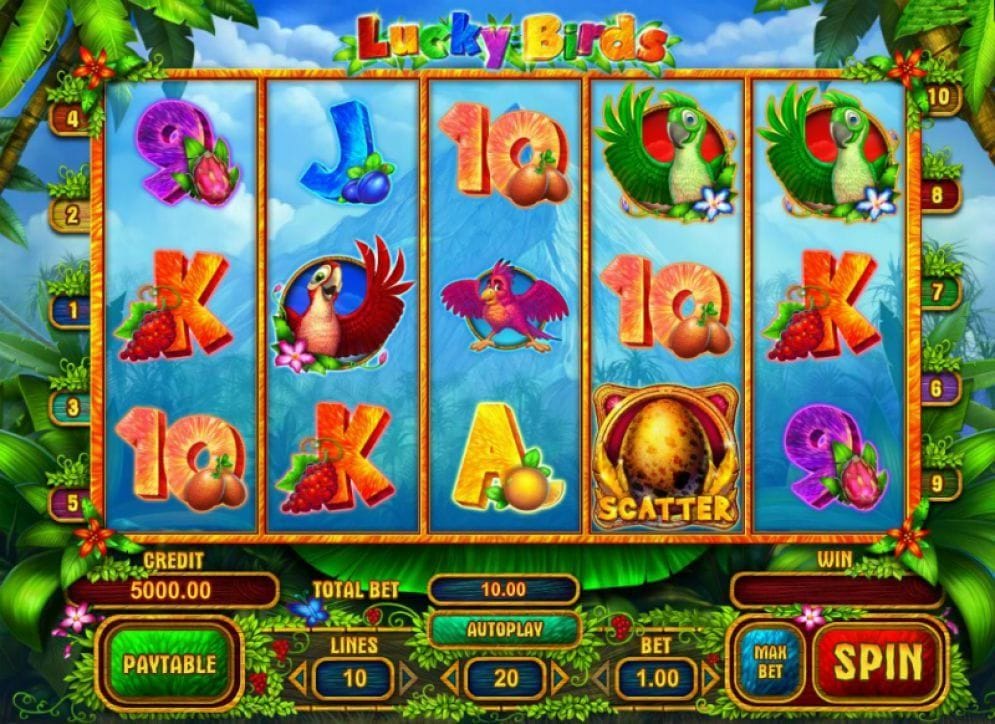 Lucky Birds online Video Slot