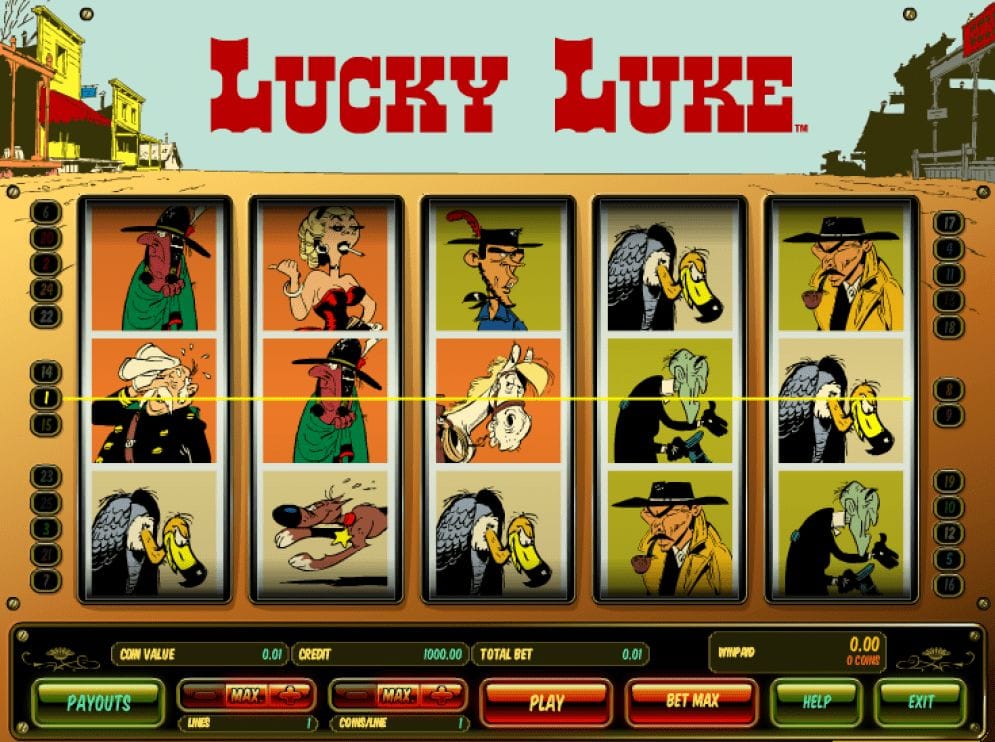 Lucky Luke online Spielautomat