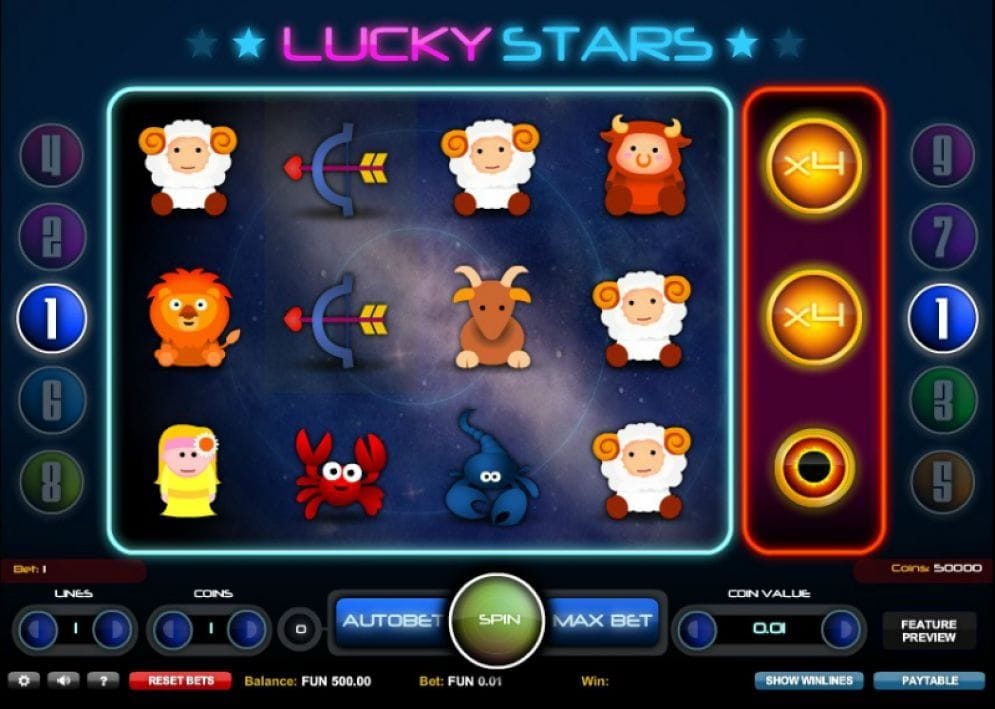 Lucky Stars Slots online Spielautomat