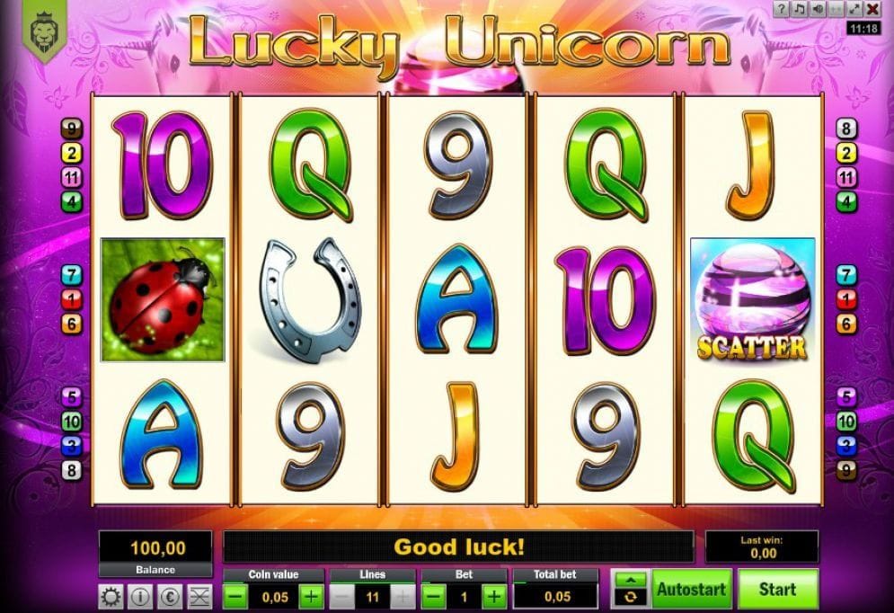 Lucky Unicorn Geldspielautomat