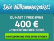 7 Gratis Spins + 100% bis zu 200€ + 50 gratis Spins