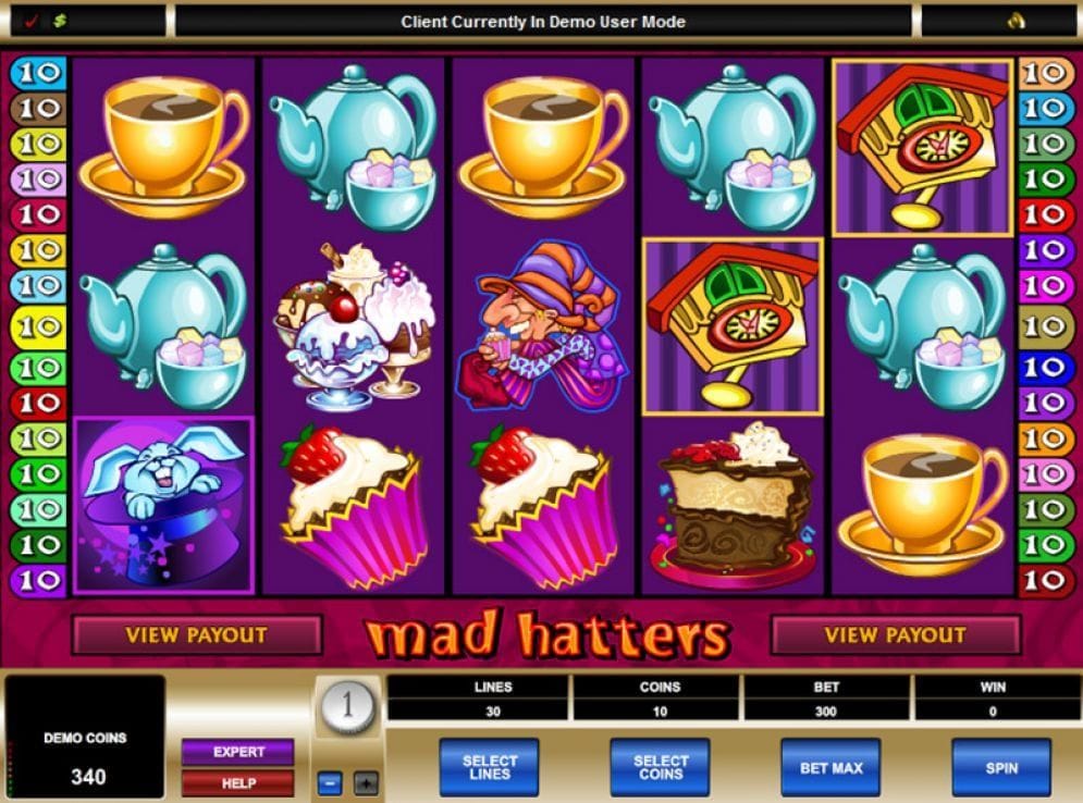 Mad Hatters online Casinospiel