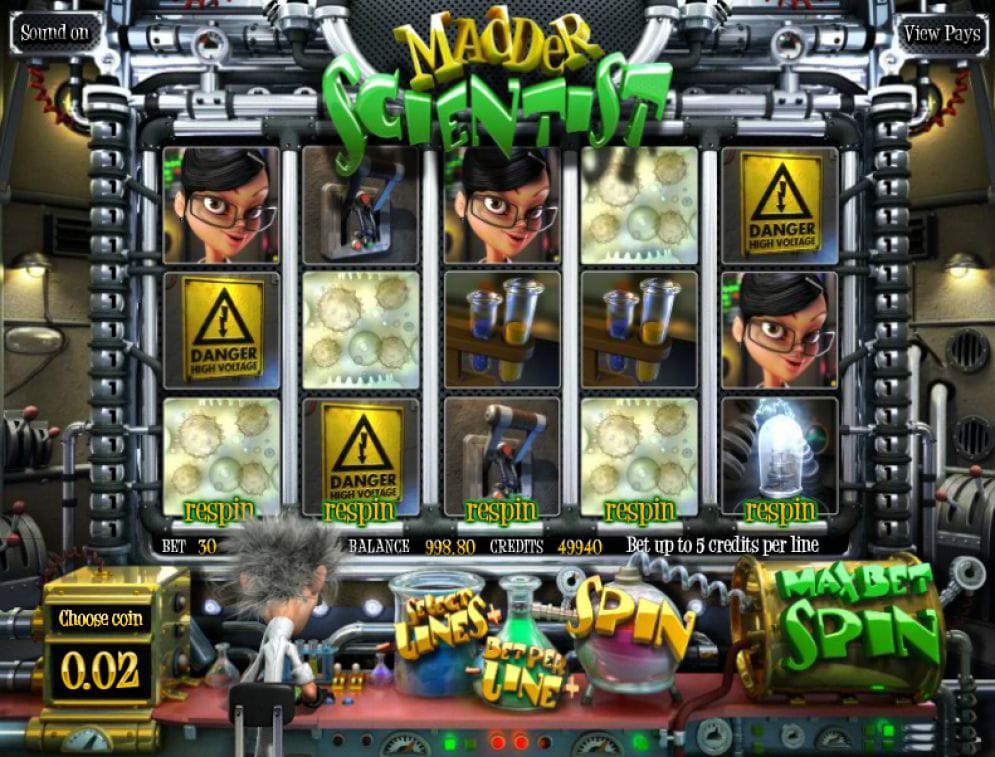 Madder Scientist online Casinospiel