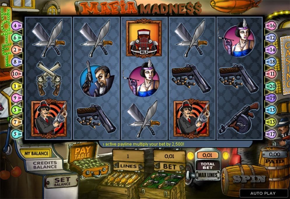 Mafia Madness online Slotmaschine