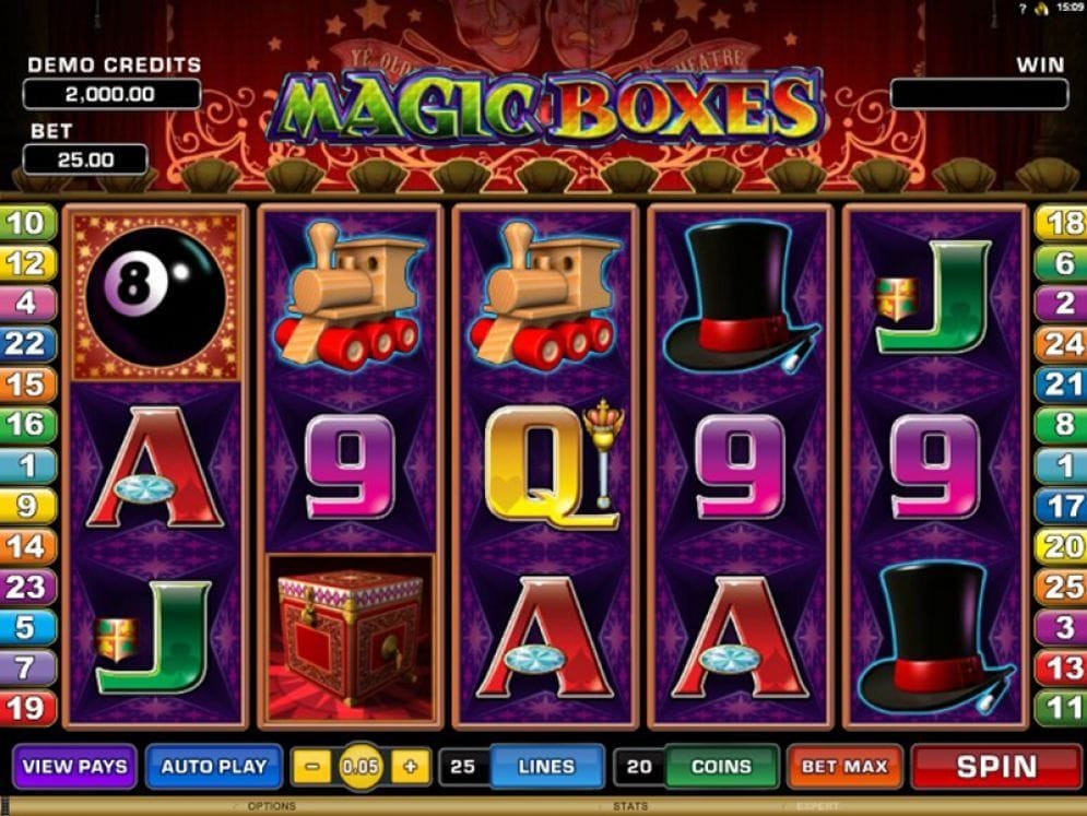 Magic Boxes online Spielautomat
