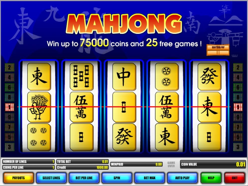 MahJong online Slotmaschine