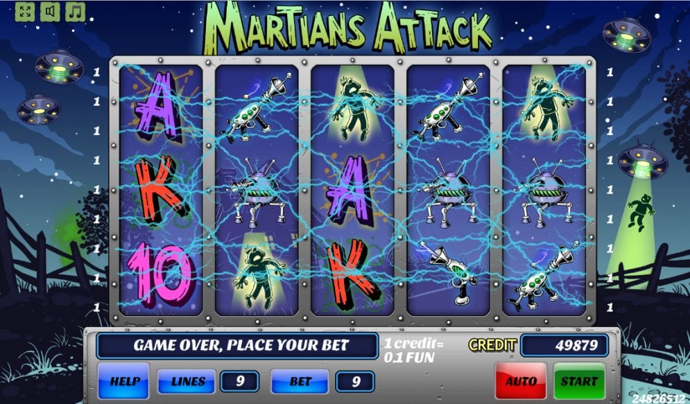Martians Attack online Spielautomat