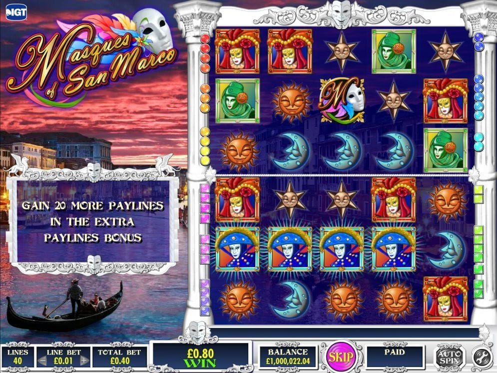 Masques of San Marco online Geldspielautomat
