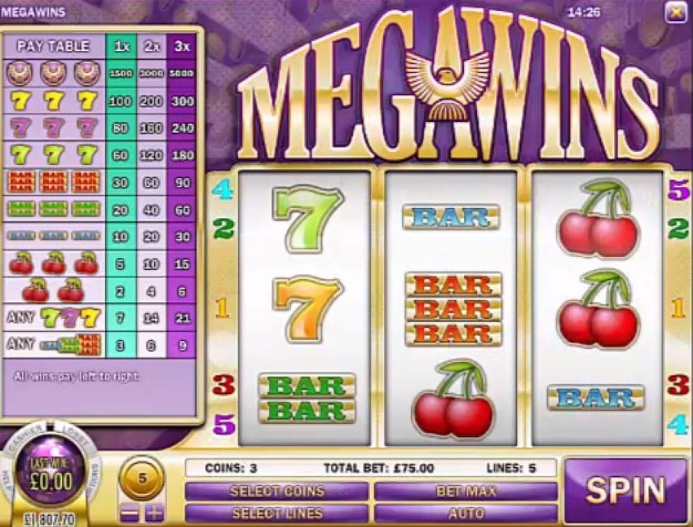 Megawins online Casino Spiel