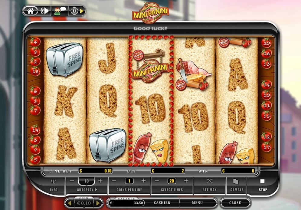 Mini Panini online Casinospiel
