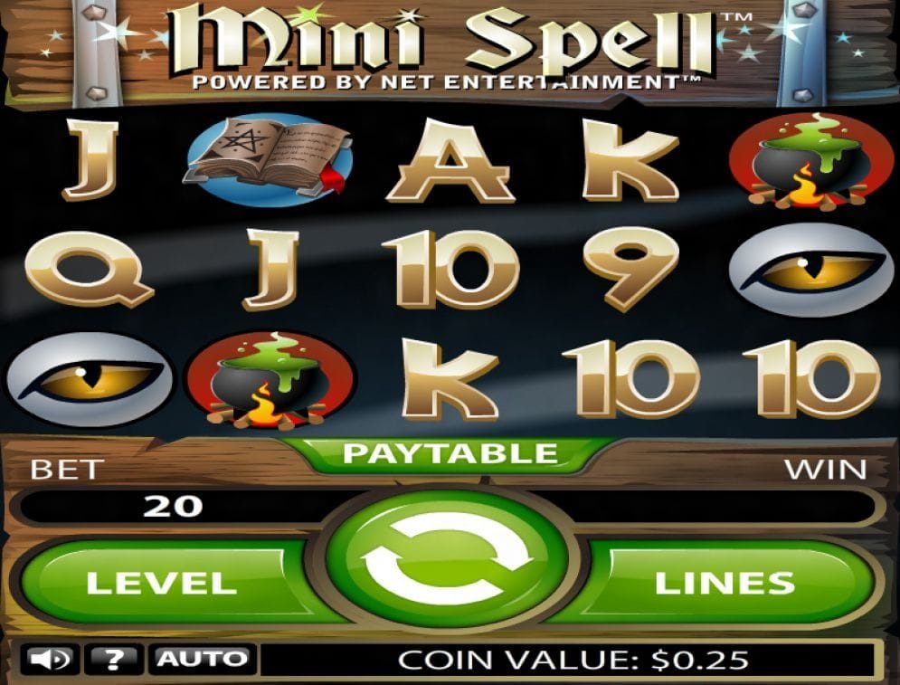 Mini Spell online Casinospiel