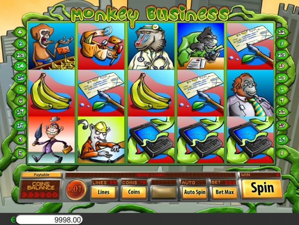 Monkey Business online Geldspielautomat