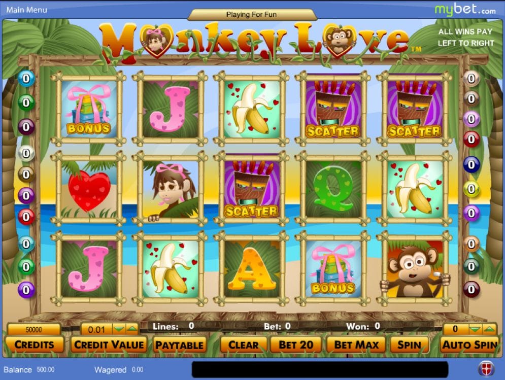 Monkey Love online Geldspielautomat