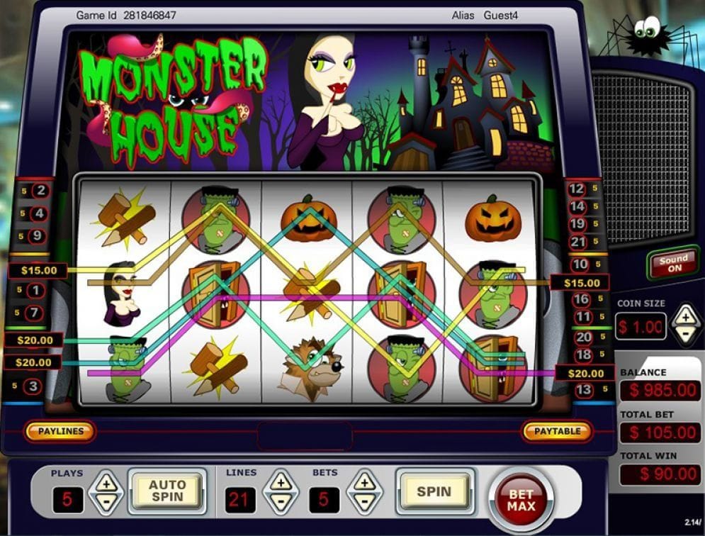 Monster House online Casinospiel