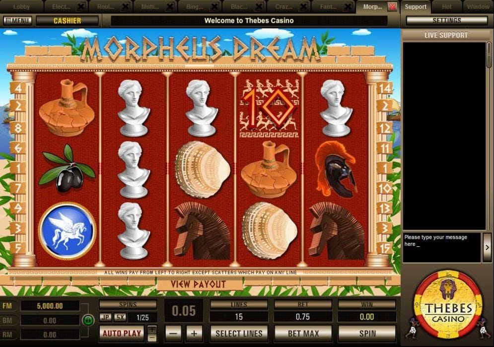 Morpheus Dream Casino Spiel
