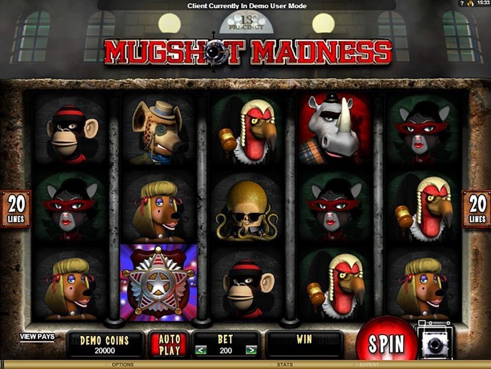 Mugshot Madness Casino Spiel