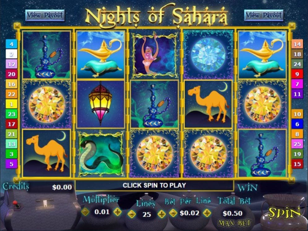 Nights of Sahara online Slotmaschine