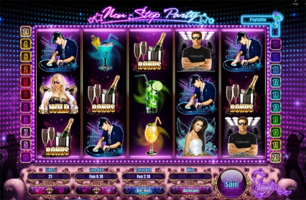 Non Stop Party online Casino Spiel