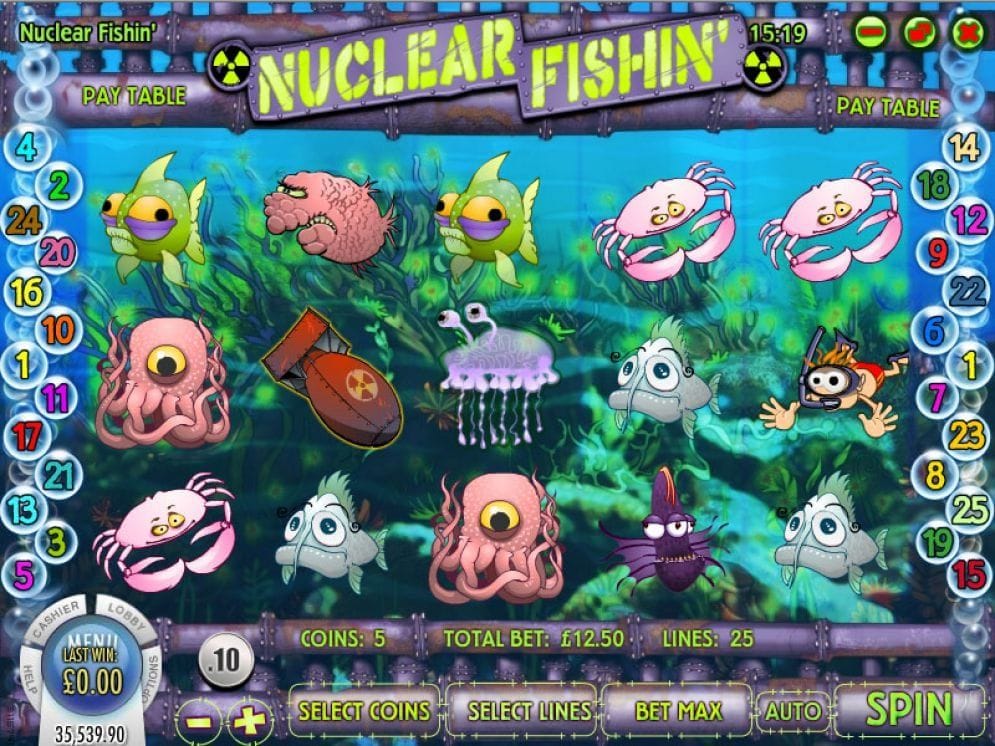 Nuclear Fishin‘ online Video Slot