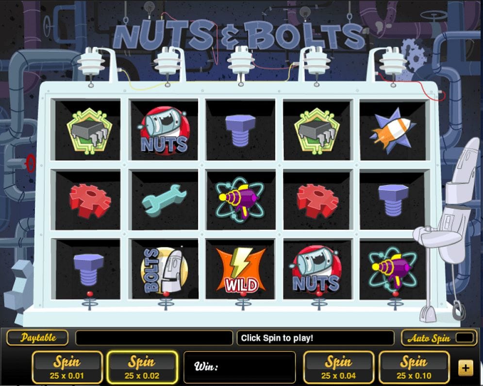 Nuts and Bolts online Videoslot