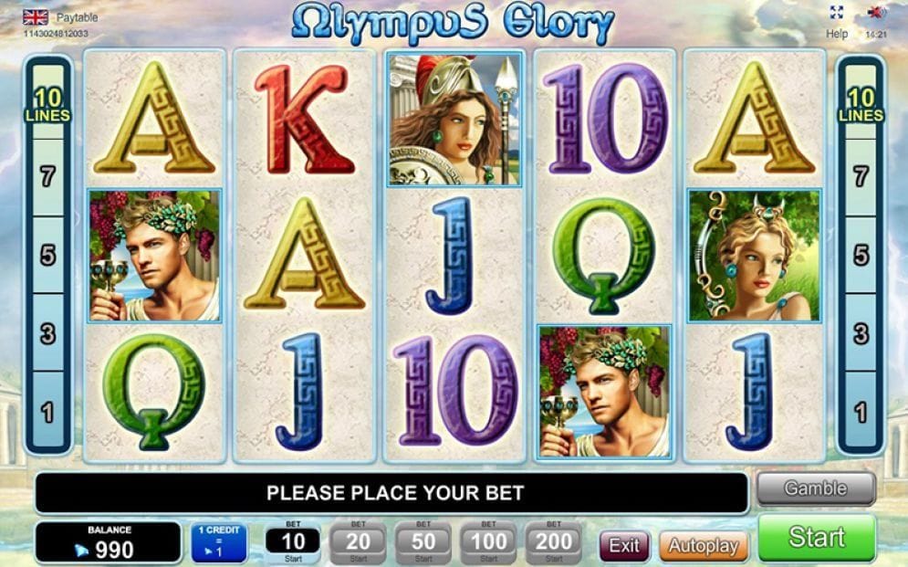 Olympus Glory Automatenspiel