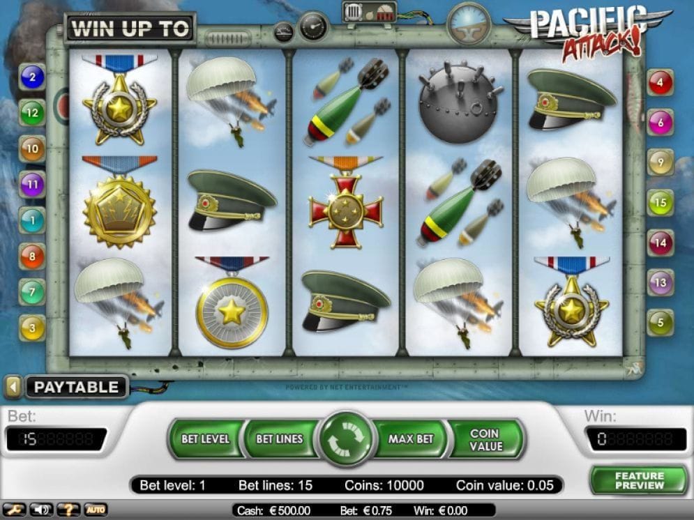 Pacific Attack online Video Slot