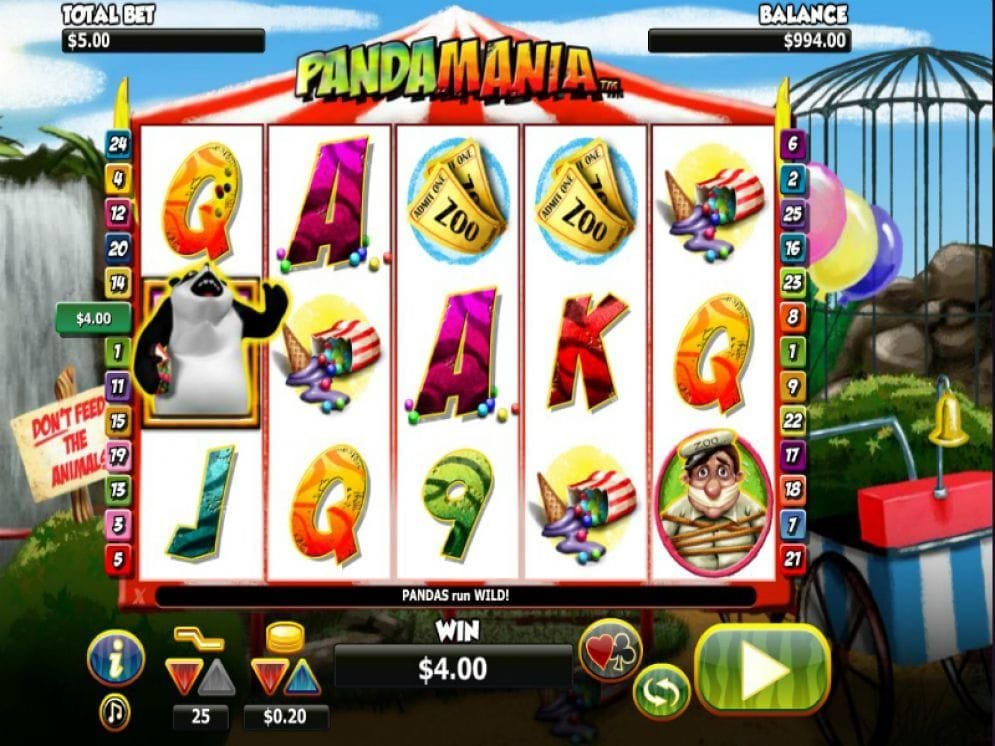 Pandamania online Geldspielautomat