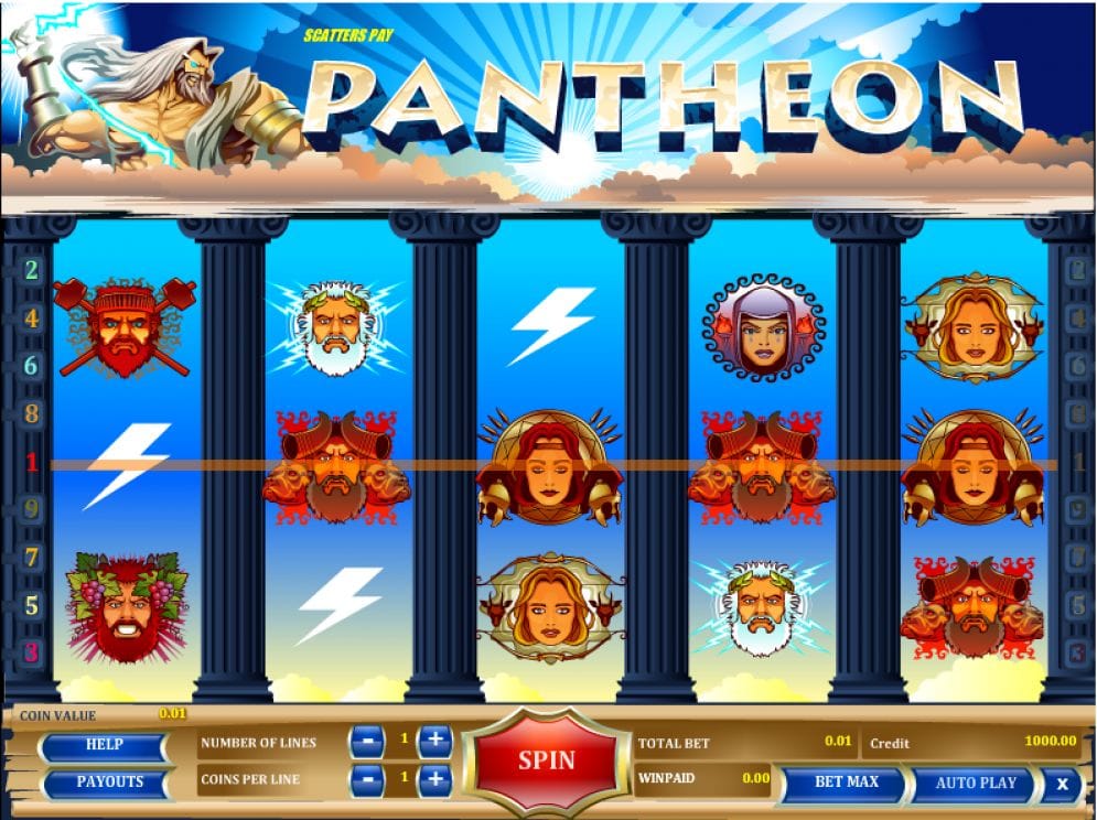 Pantheon online Spielautomat